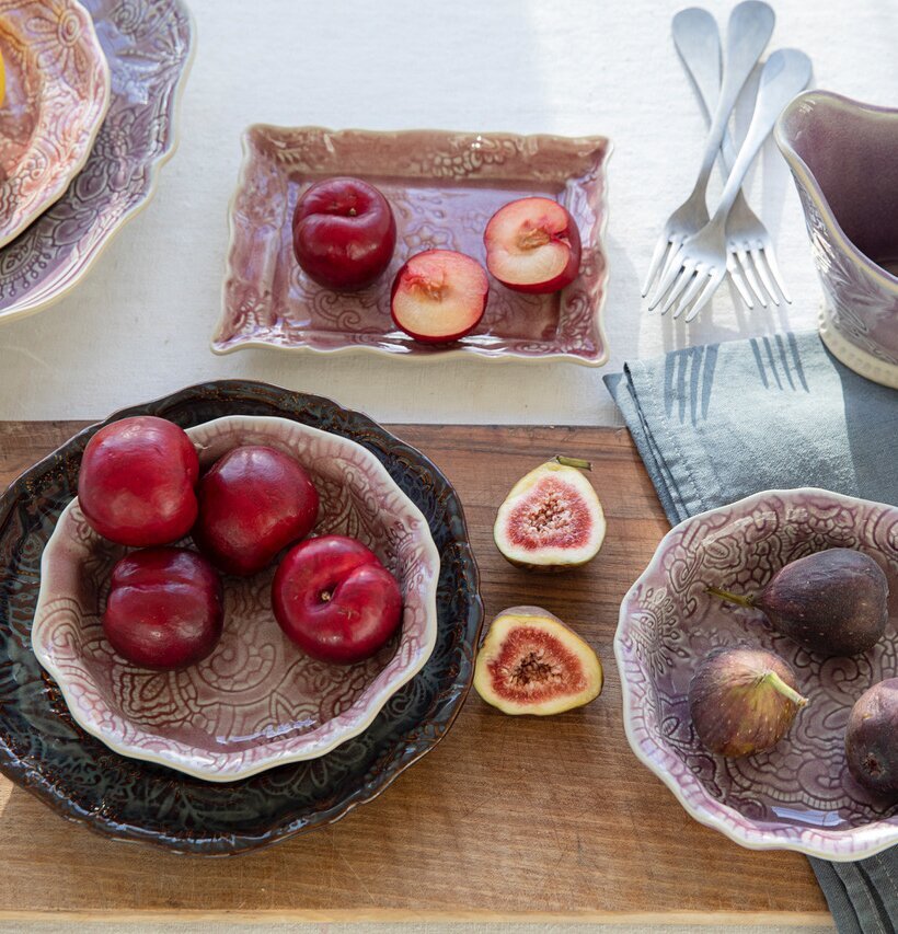 Sthål Appetizer Delikatessfat Lavender med frukt och kanna