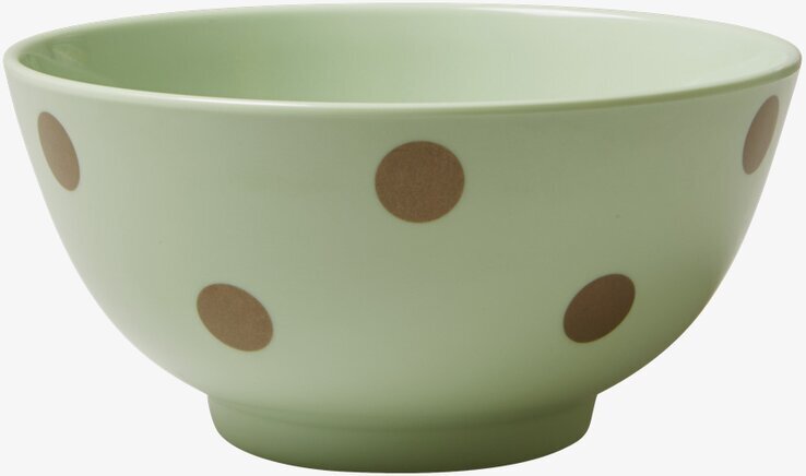 Skål Pastellgrön Gold Polka Dots från Rice i keramik