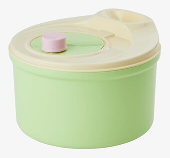 Salladsslunga Neongrön från Rice med vevmekanism och färg.