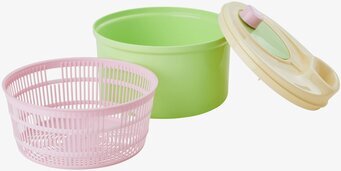 Salladsslunga Neongrön från Rice med färgglada komponenter