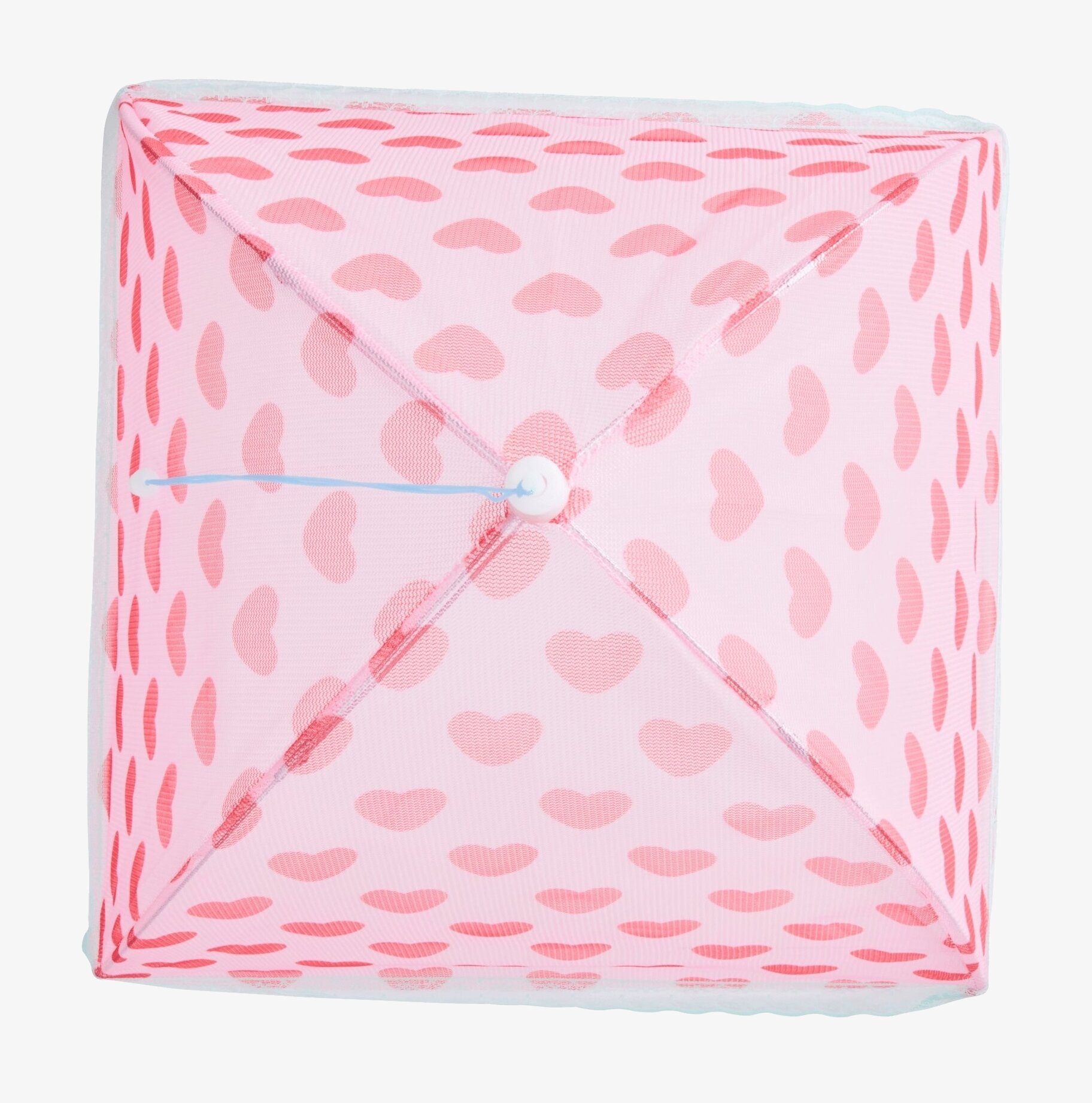 Vikbart Matskydd Hearts Print från Rice med hjärtmönster