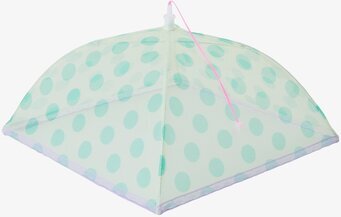 Vikbart Matskydd Dots Print från Rice med mintgröna prickar