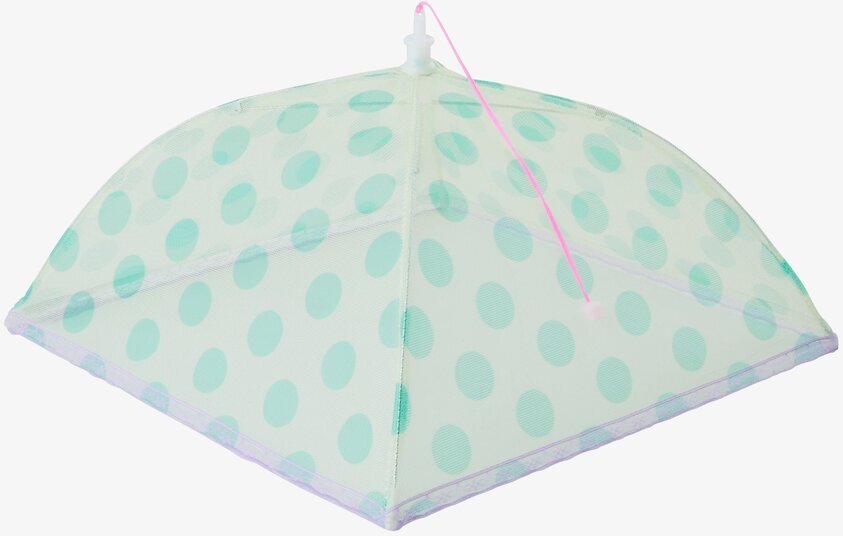 Vikbart Matskydd Dots Print från Rice med mintgröna prickar