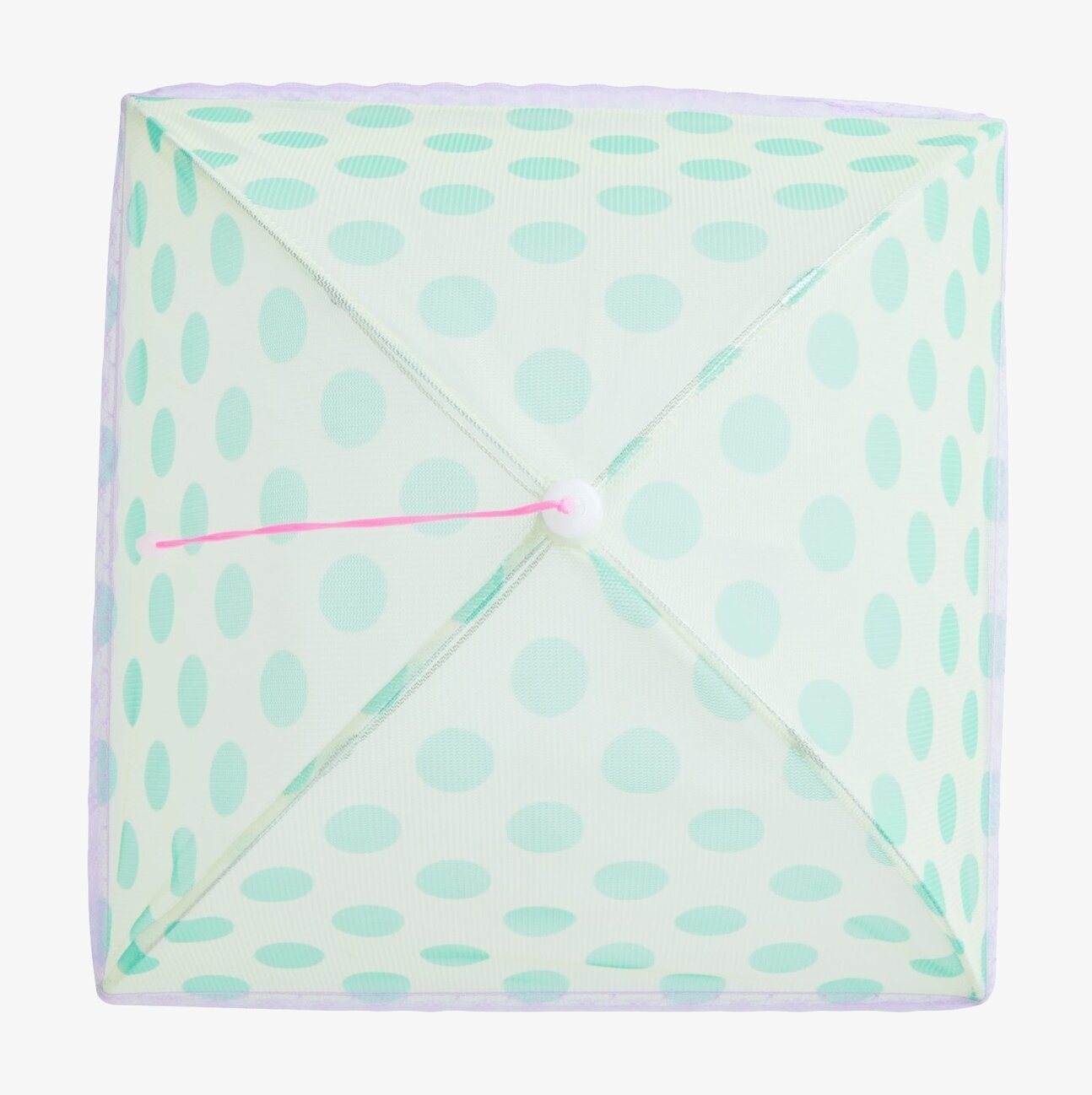 Vikbart Matskydd Dots Print från Rice med gröna prickar