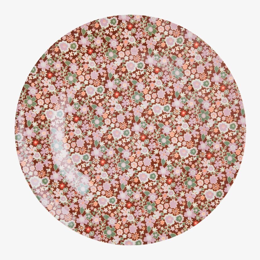 Tallrik Fall Floral Print från Rice med höstblommor