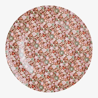 Assiett Fall Floral Print från Rice med detaljrikt blommönster