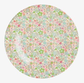 Assiett Pastel Fall Floral Print Rice Tallrikar Djupa tallrikar (ej skål) Desserttallrikar Assietter Barntallrikar Picknicktallrikar