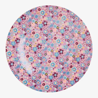 Assiett Lavender Fall Floral Print Rice Tallrikar Djupa tallrikar (ej skål) Desserttallrikar Assietter Barntallrikar Picknicktallrikar