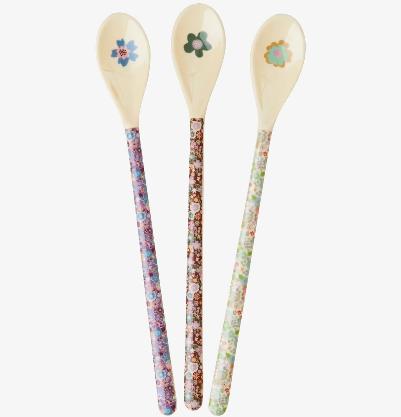 Långa skedar - Fall Floral Print från Rice med blommönster