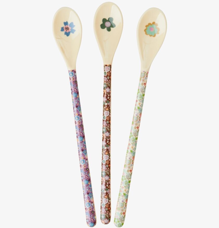 Långa skedar - Fall Floral Print från Rice med blommönster