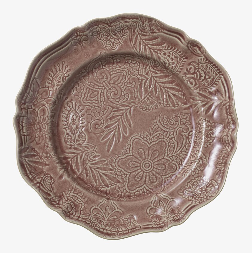 Uppläggningsfat Large Arabesque Old Rose från Sthål