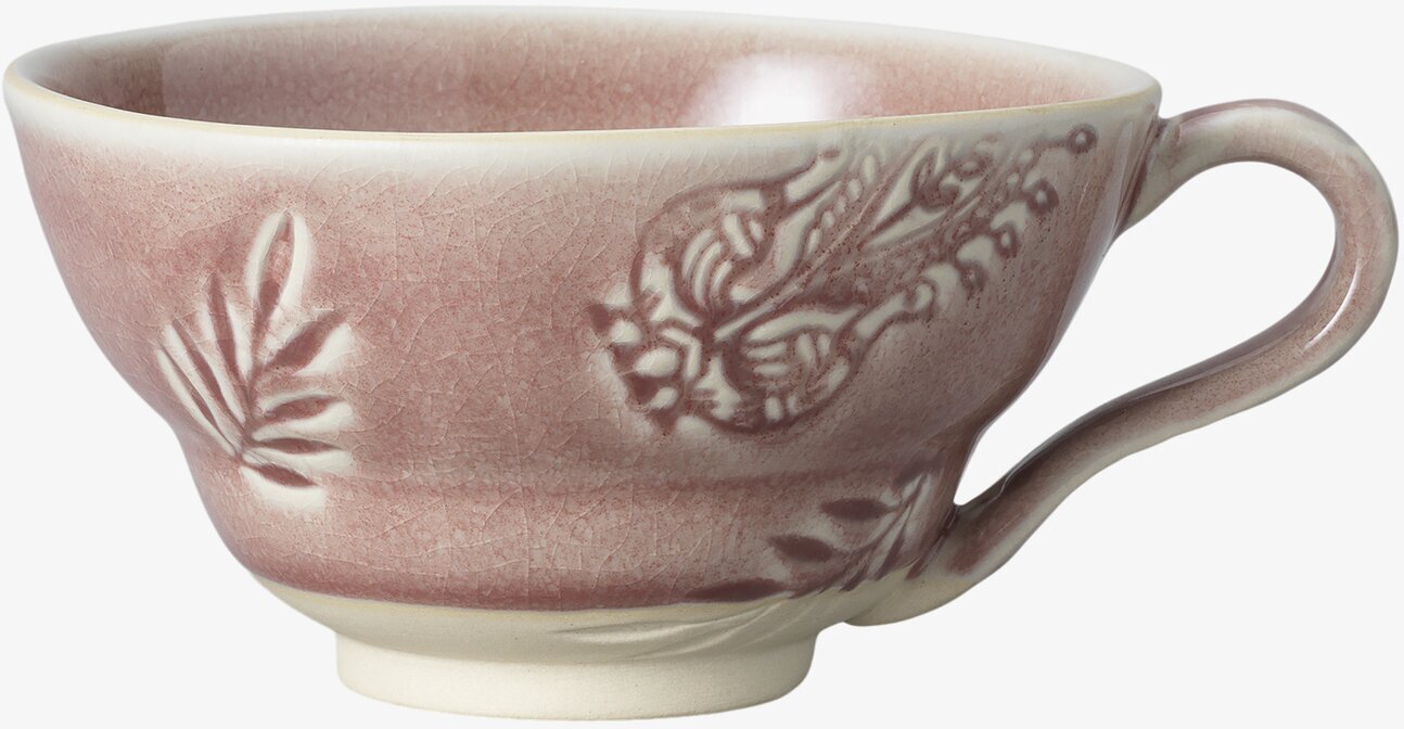Kopp Arabesque Old Rose från Sthål med rosa färg och mönster