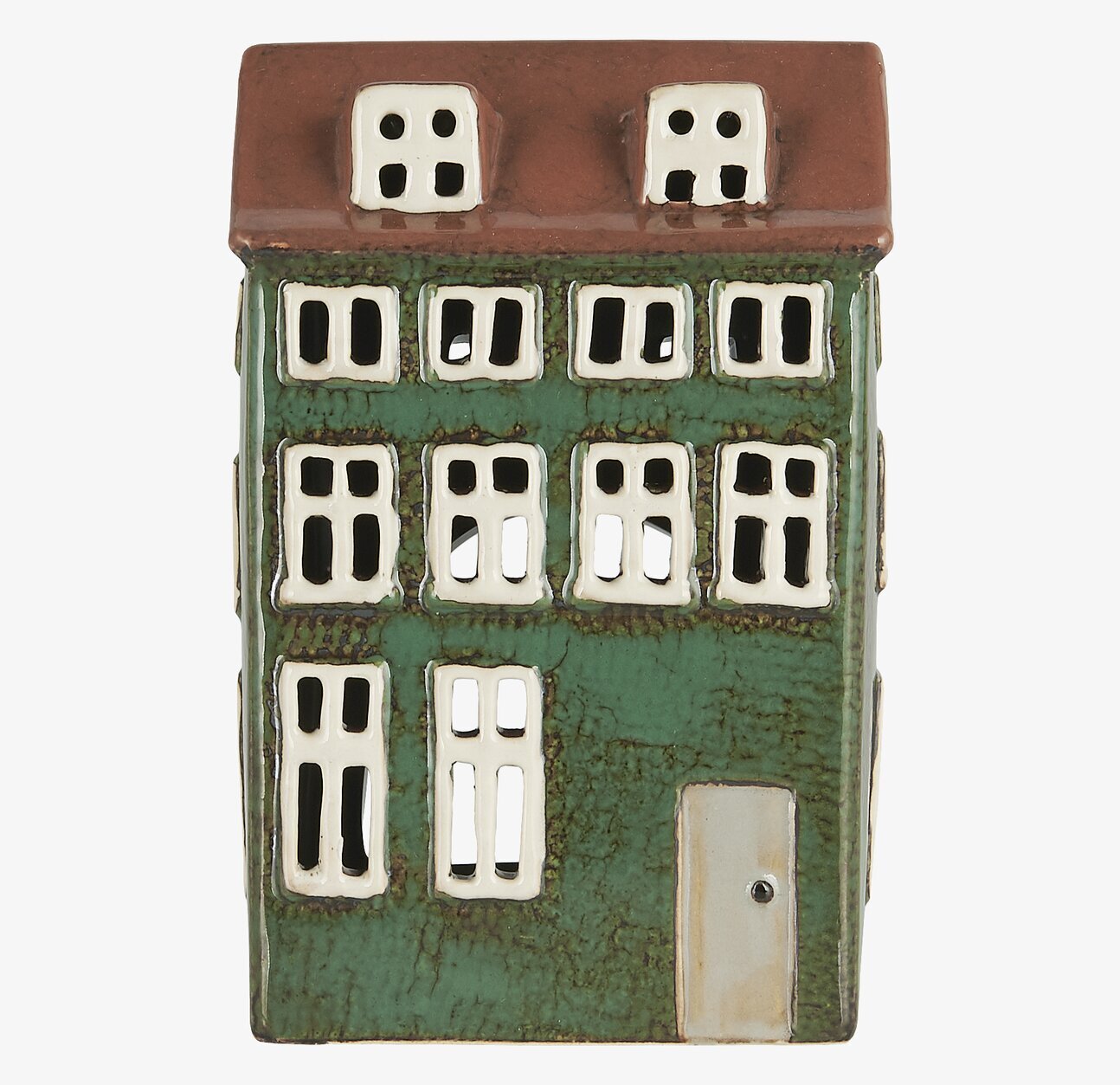 Ljuslykta Nyhavn Grön från IB Laursen, keramik, miniatyrhus