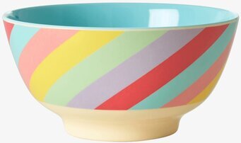 Skål Summer Rush Print från Rice med färgglada ränder
