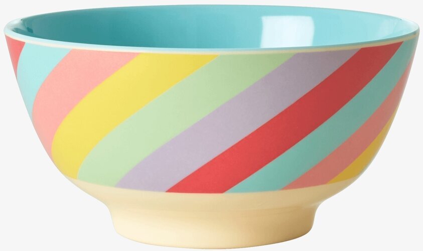 Skål Summer Rush Print från Rice med färgglada ränder