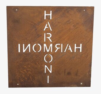 Skylt Harmoni Rost (armeringsnät) från Lind Decoration