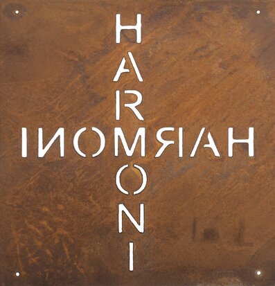 Skylt Harmoni Rost (armeringsnät) från Lind Decoration