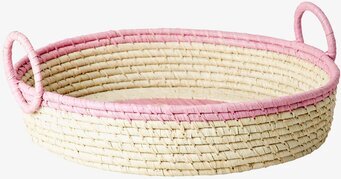 Rund Brödkorg Butterflies från Rice i naturmaterial