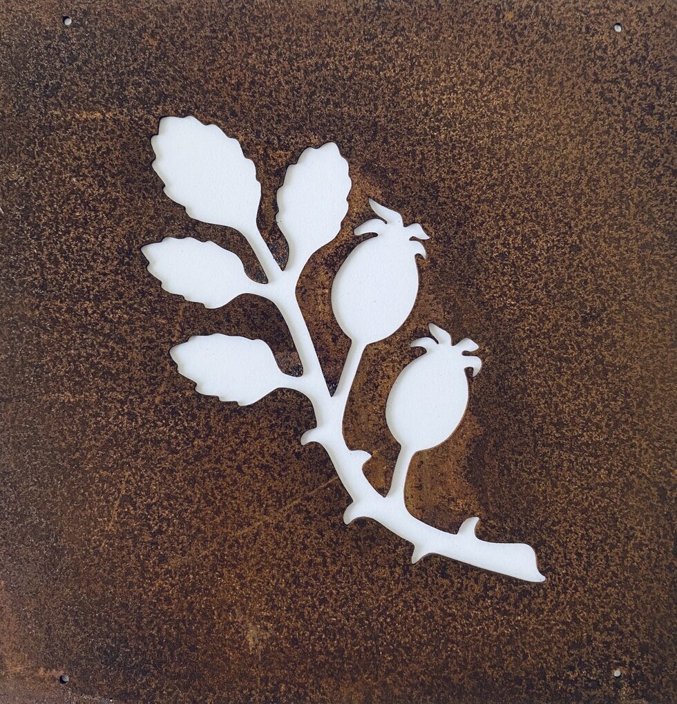 Skylt Nypon Rost (Armeringsnät) från Lind Decoration