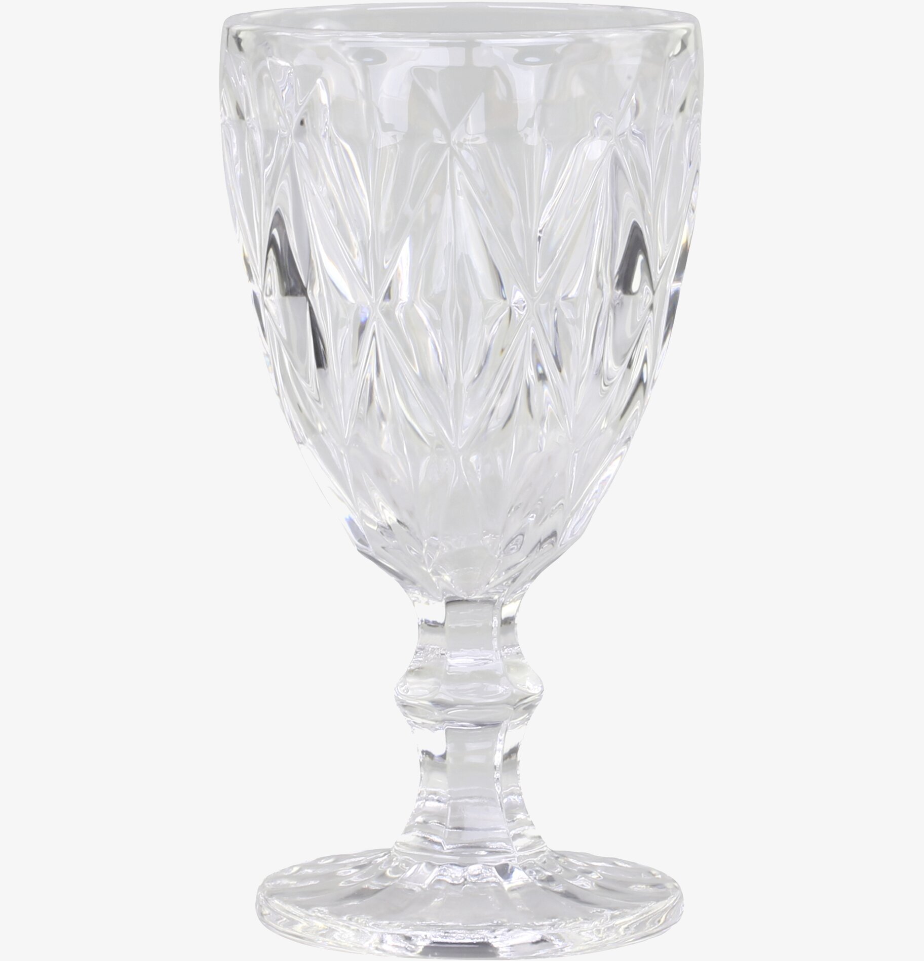 Vinglas Diamantutskärning från Chic Antique med elegant design