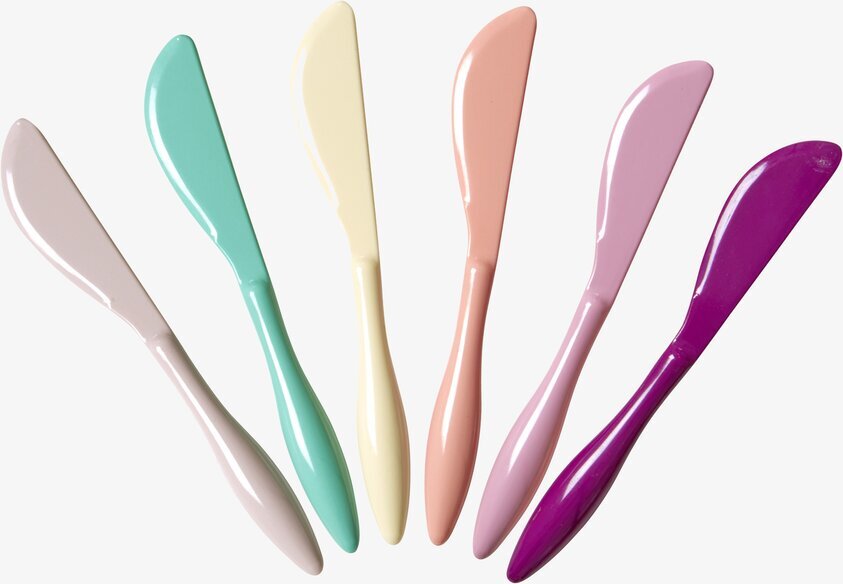 Melamin Smörkniv - Just Be Awesome från Rice, sex färger