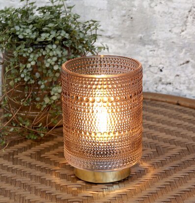 Lampa Med Mönster LED Mocca Chic Antique Golv-/bords-/takstativ för lampa Golvstativ Takstativ Bordsstativ Hängsystem Stativ