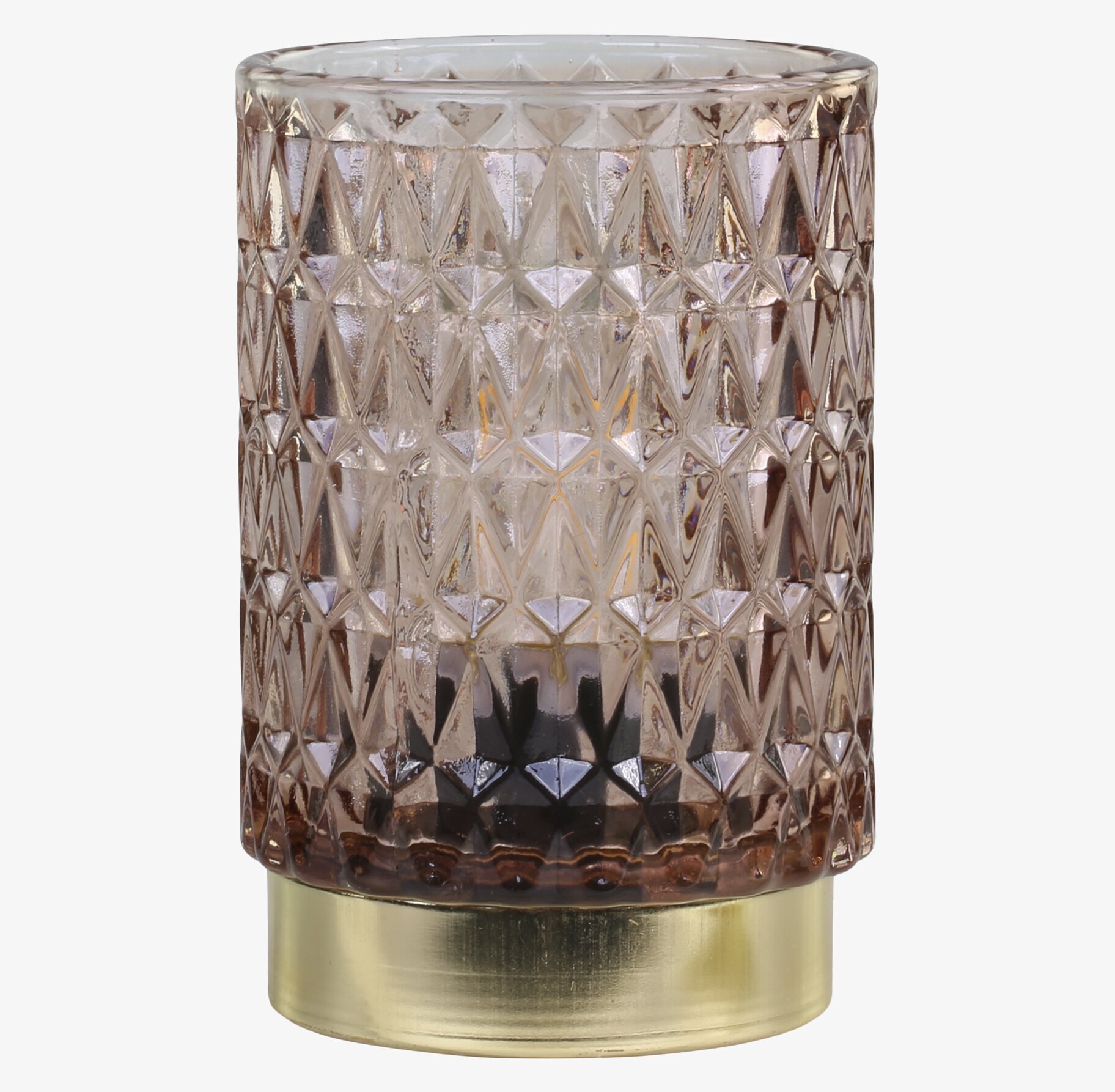 Lampa Med Diamantutskärning LED Mocca från Chic Antique