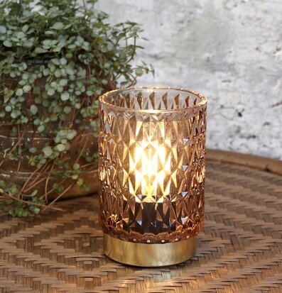 Lampa Med Diamantutskärning LED Mocca Chic Antique Golv-/bords-/takstativ för lampa Golvstativ Takstativ Bordsstativ Hängsystem Stativ