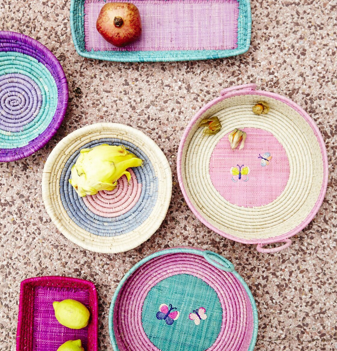 Brödkorg Raffia från Rice i olika färger och storlekar