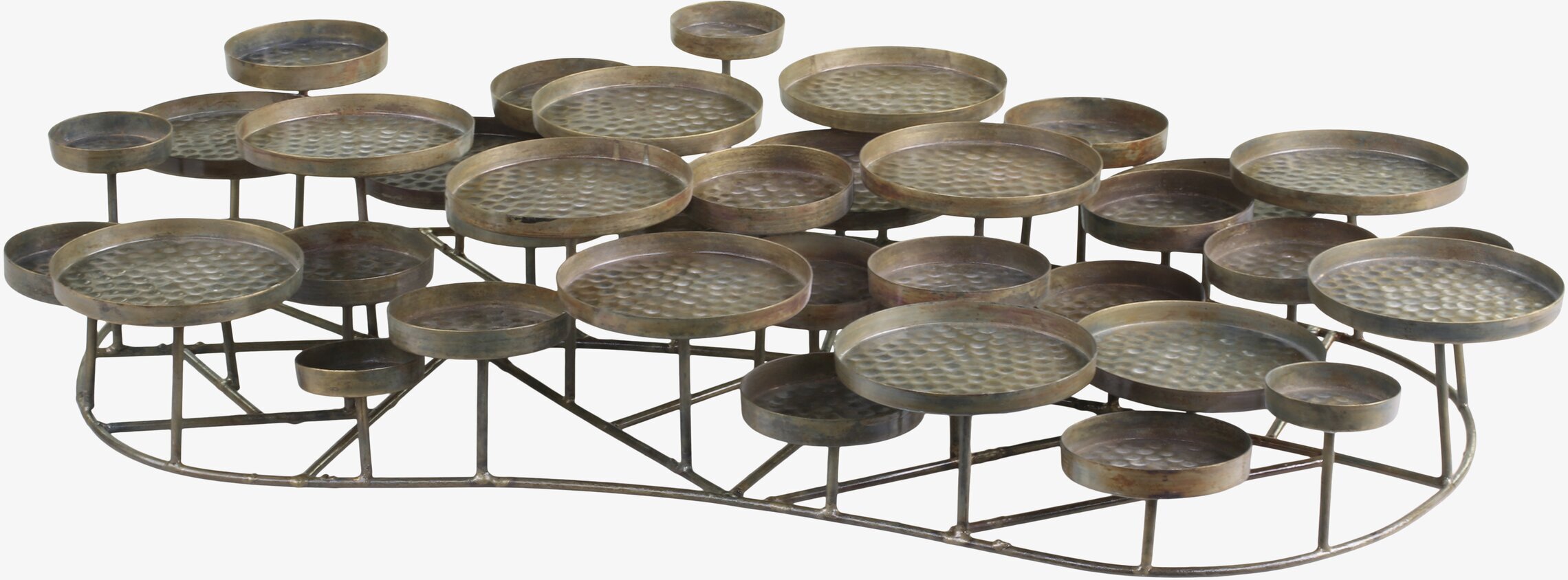 Ljusstake Blockljus 30 Hållare Antik Mässing från Chic Antique