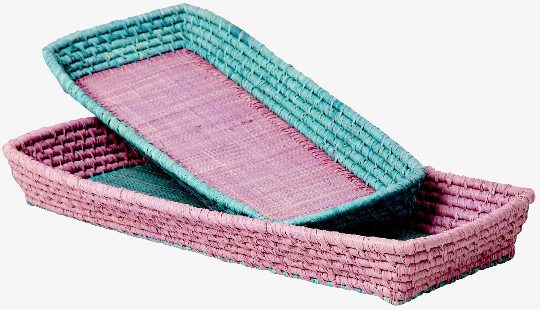 Brödkorg Raffia från Rice i färgglada, stapelbara designer