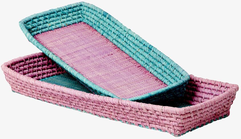 Brödkorg Raffia från Rice i färgglada, stapelbara designer