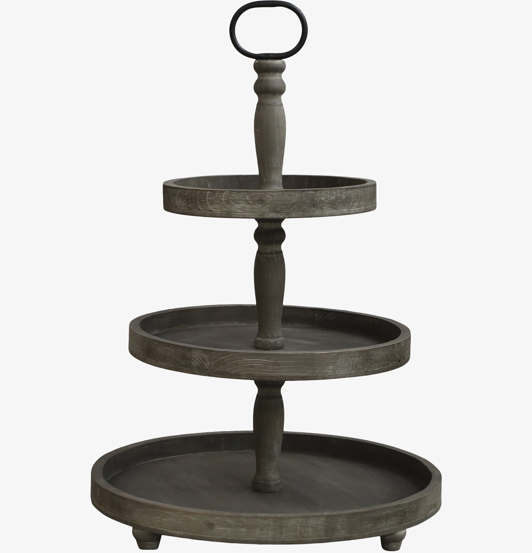 Våningsfat 3 Brickor Antik Natur från Chic Antique i trä