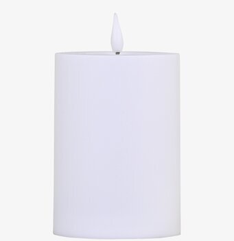 Blockljus Vit LED Small (Utomhusbruk) Chic Antique Stearinljus batteridrivna