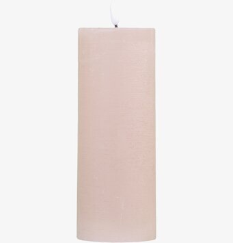 Blockljus LED Dimmrosa H20 från Chic Antique på ren bakgrund