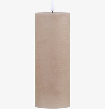 Blockljus LED Linne H20 från Chic Antique, beige och elegant