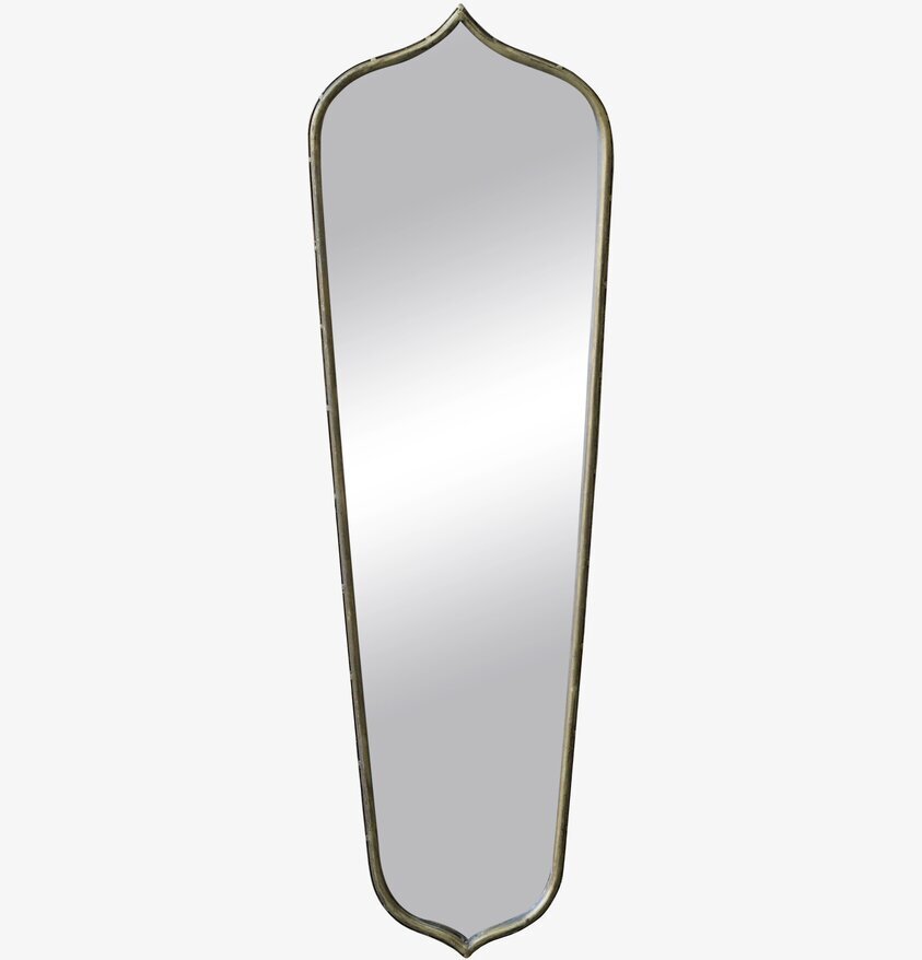 Spegel Antik Mässing 71 Cm från Chic Antique, unik form