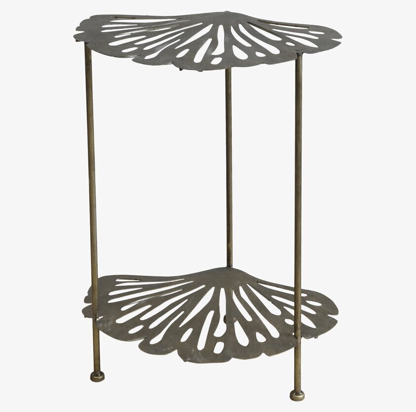 Sidobord Antik Mässing från Chic Antique med två nivåer