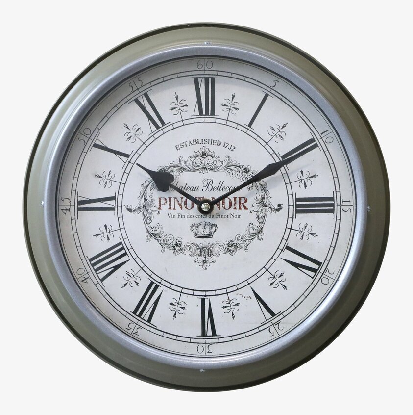 Väggklocka Grön från Chic Antique med romerska siffror