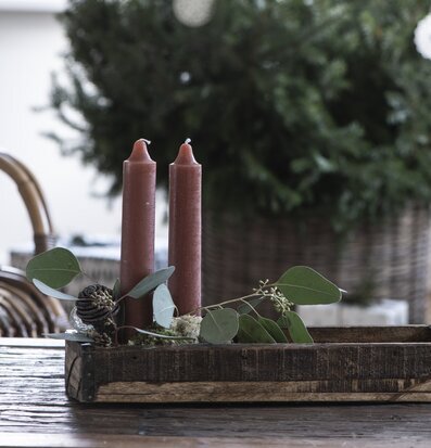 Rustikljus Rustic Brown Ø 3,8 cm från IB Laursen i träbehållare