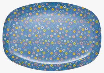 Tallrik Lavendel Flower Print från Rice med blommönster