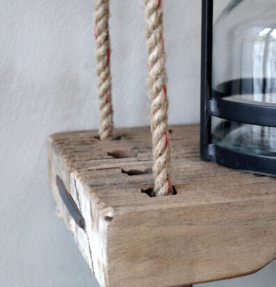 Hylla Grimaud Med Jutesnöre XL från Chic Antique i trä