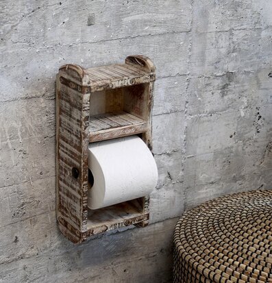 Toalettpappershållare Murstensform Antikvit från Chic Antique