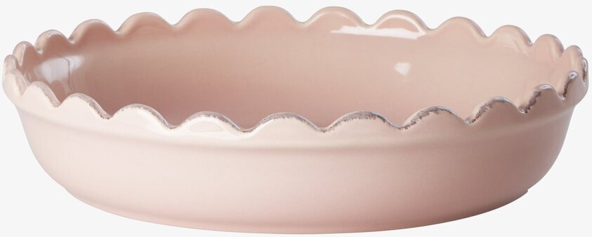 Pajform Small Rosa från Rice med vågformad kant i keramik