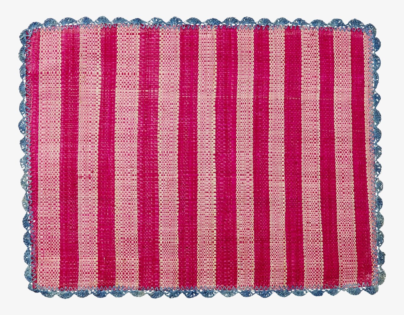 Bordstablett Fuchsia/Pink från Rice med livfulla ränder