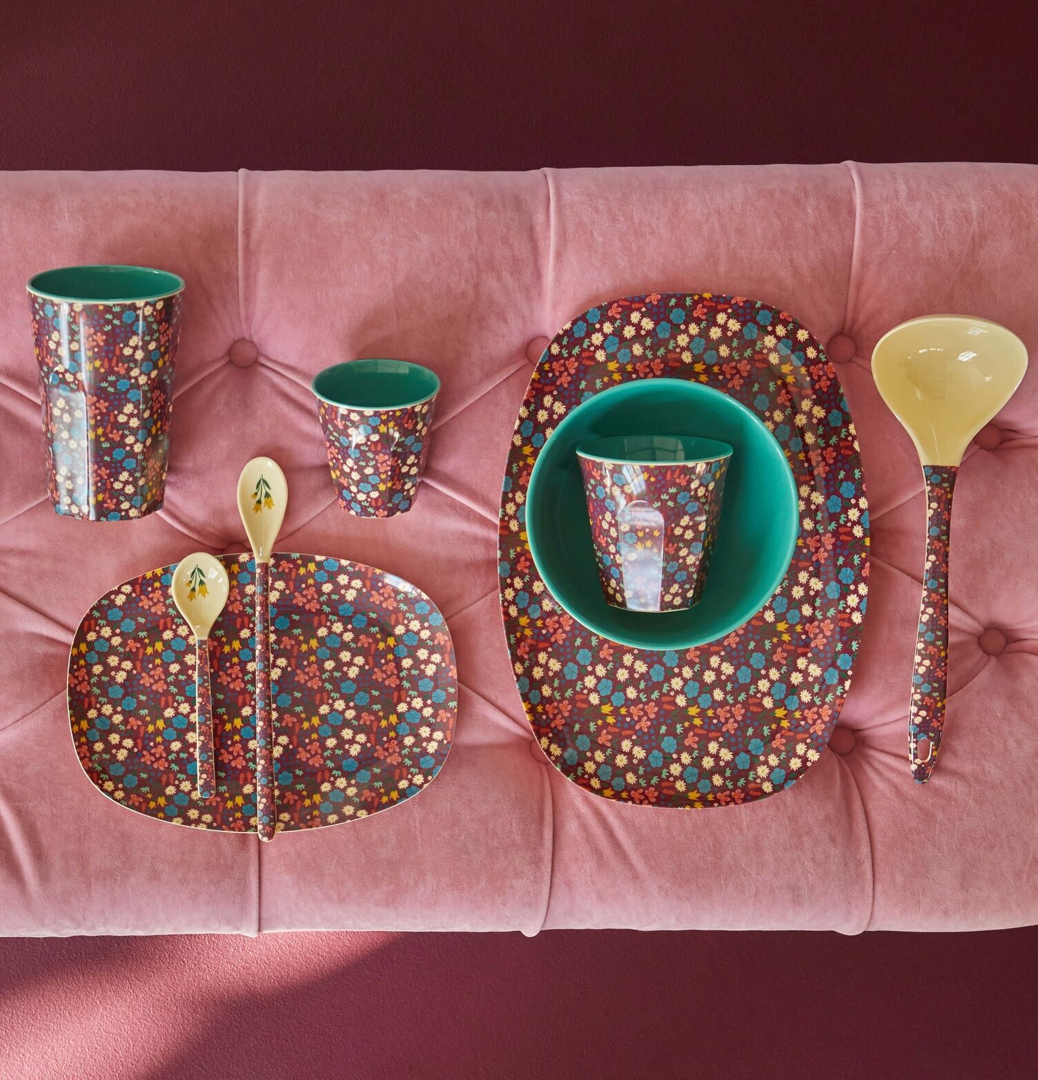 Skål Poppies Print från Rice med matchande köksartiklar