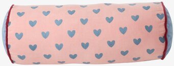 Prydnadskudde Bolster Gendarme Hearts från Rice med hjärtan