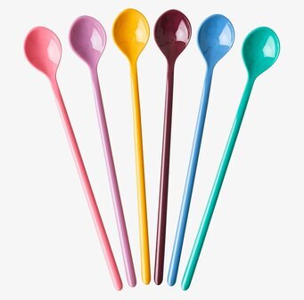 Långa Skedar - Dance Out Colors från Rice i sex färger