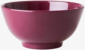 Skål Melamin Medium från Rice i djupt rosa på vit bakgrund