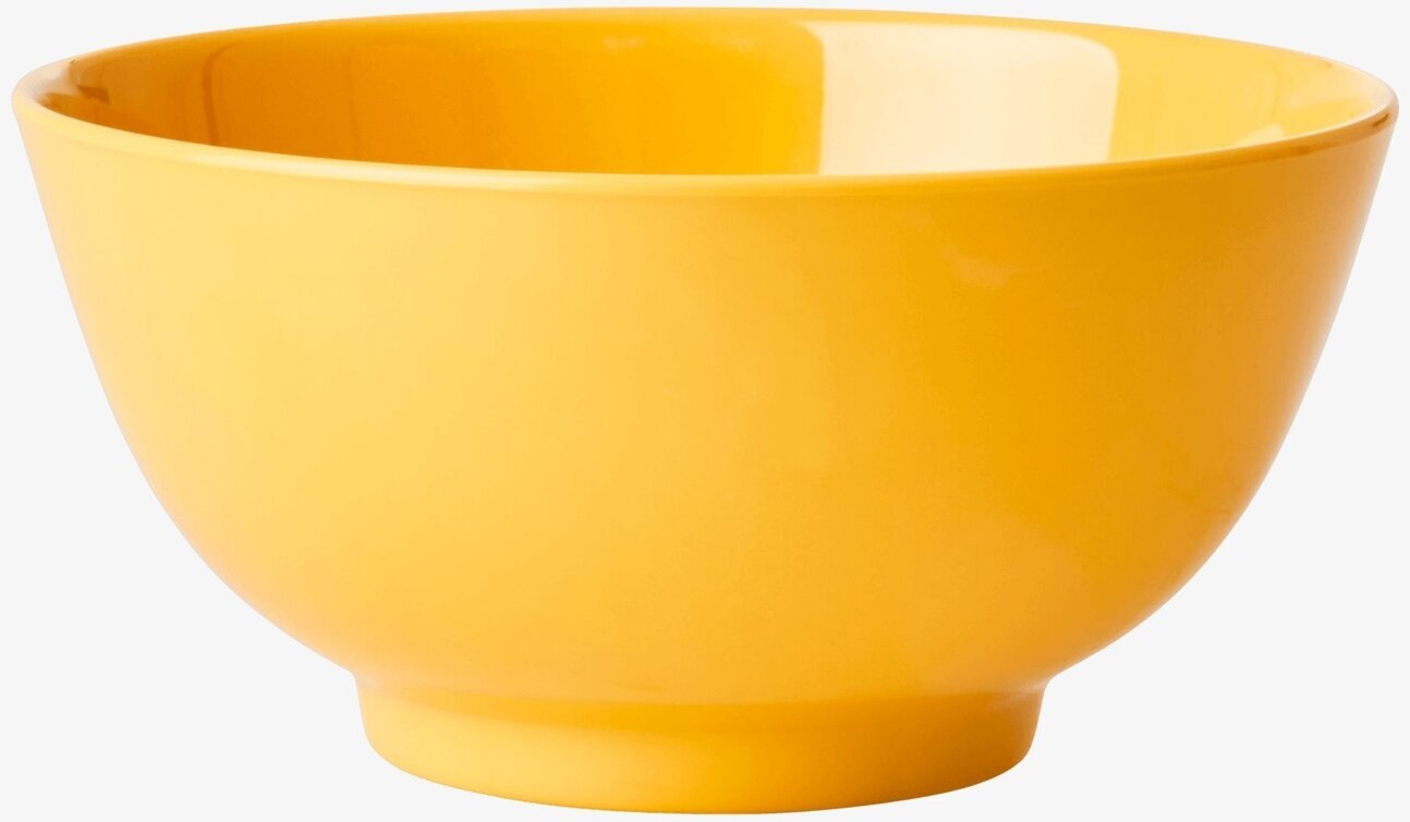 Skål Melamin Medium från Rice i livfull gul färg